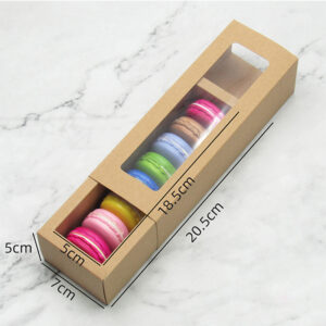 Kraft Macaron Box – Hold 6